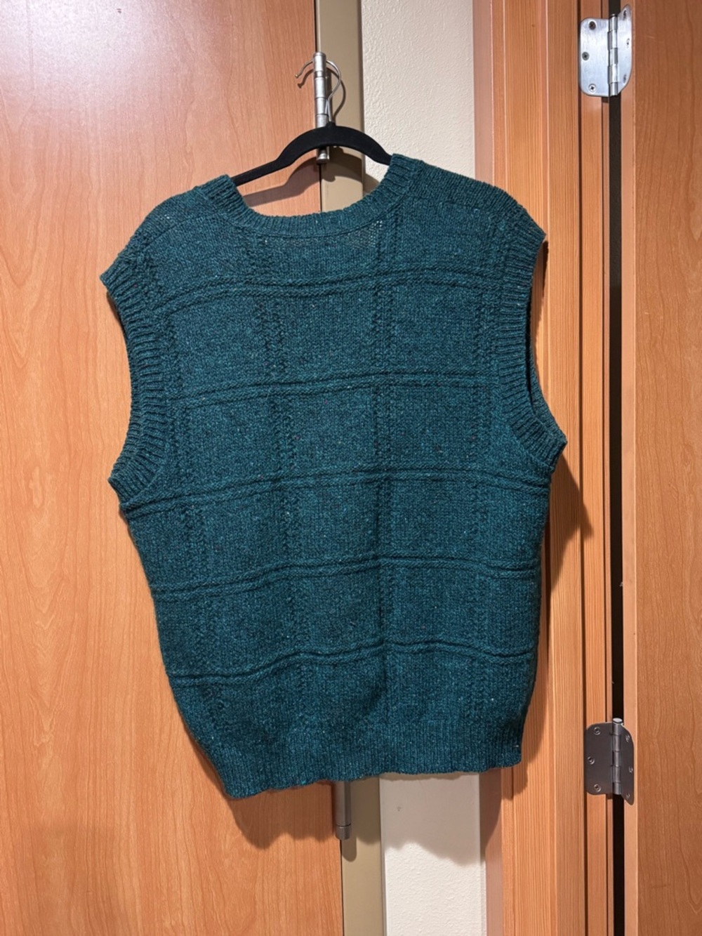REI Forest Green Knit V-Neck Sweater Vest
